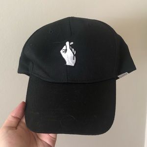 Black Fingerheart Baseball Cap